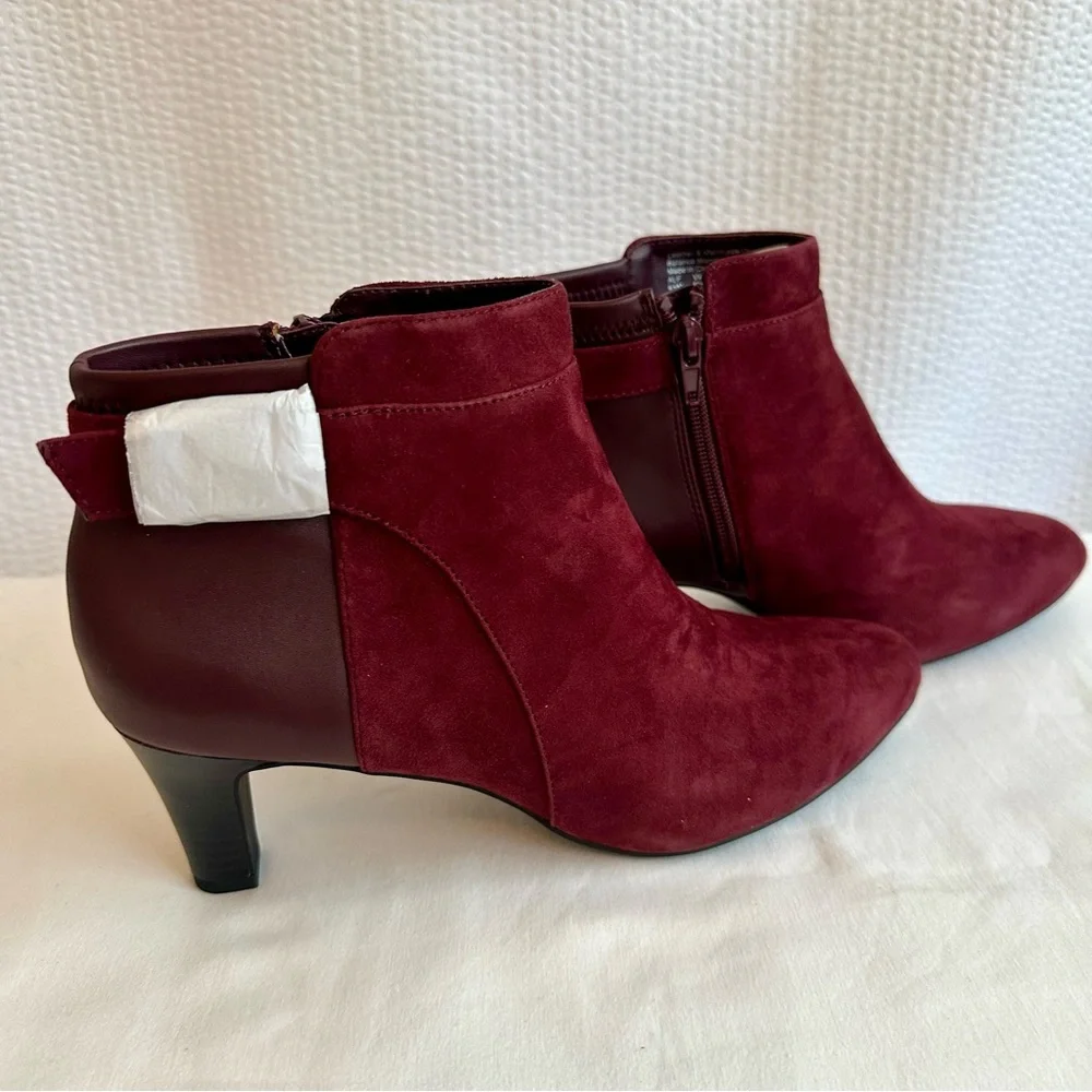 Alfani burgundy suede